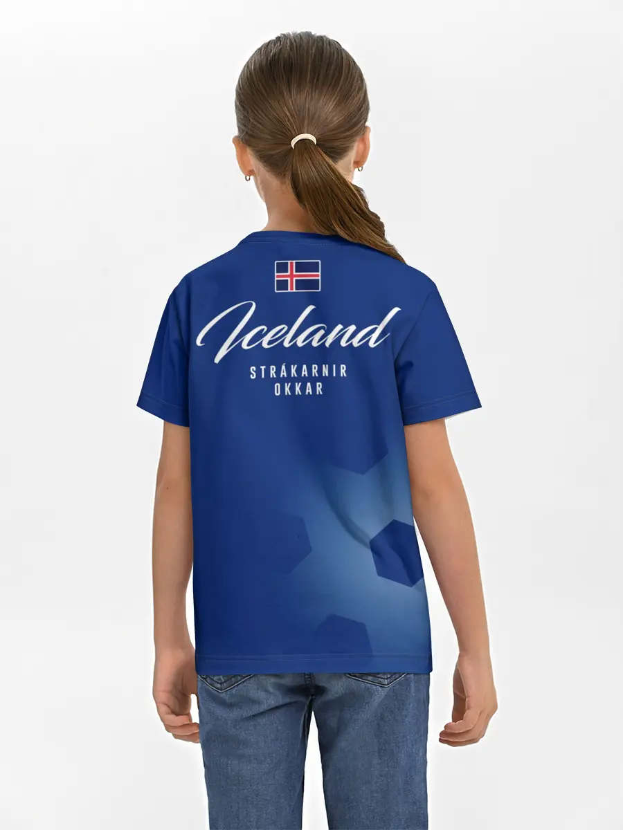 Детская базовая футболка / Сборная Исландии