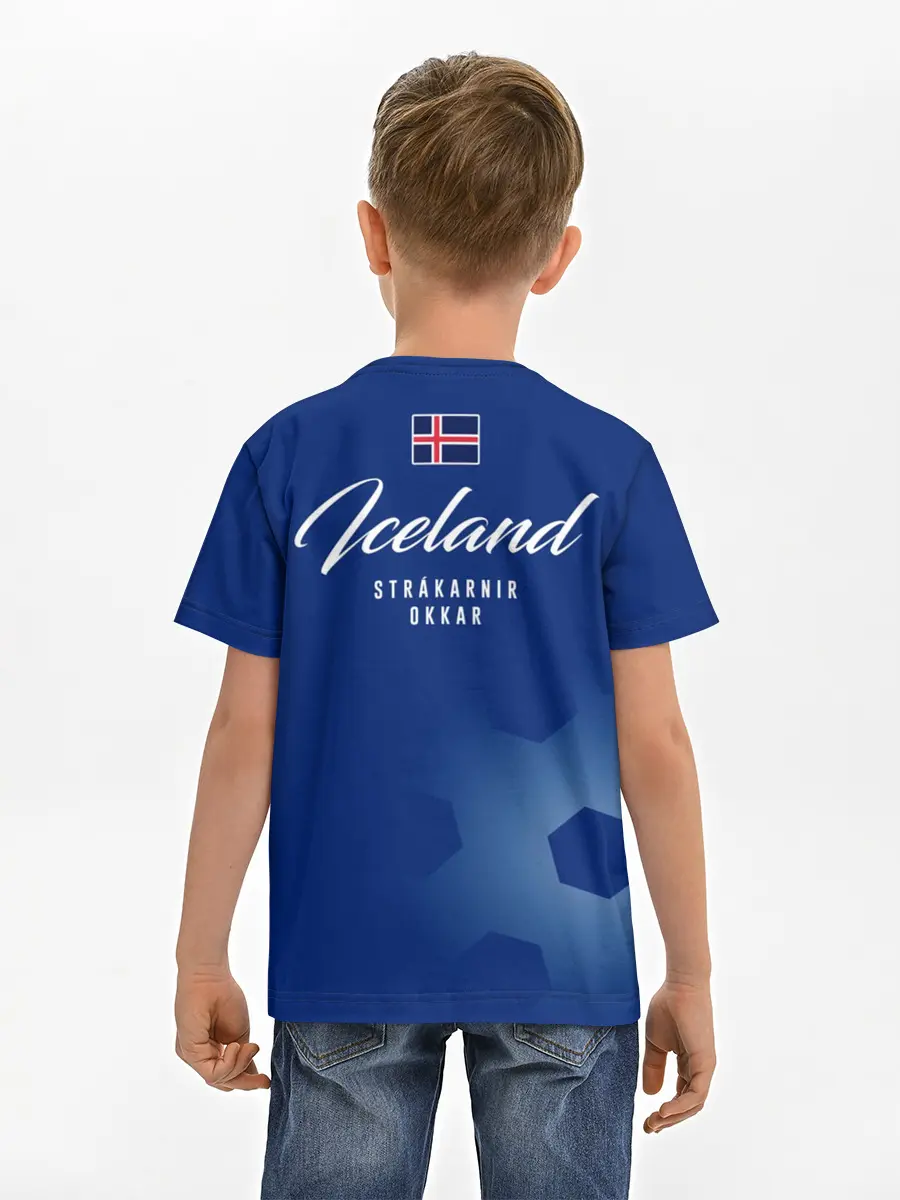 Детская базовая футболка / Сборная Исландии