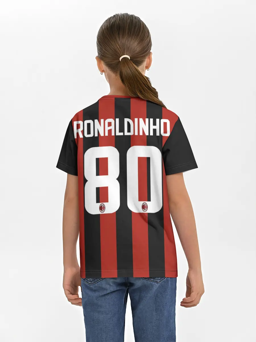 Детская базовая футболка / Роналдиньо Милан Ретро