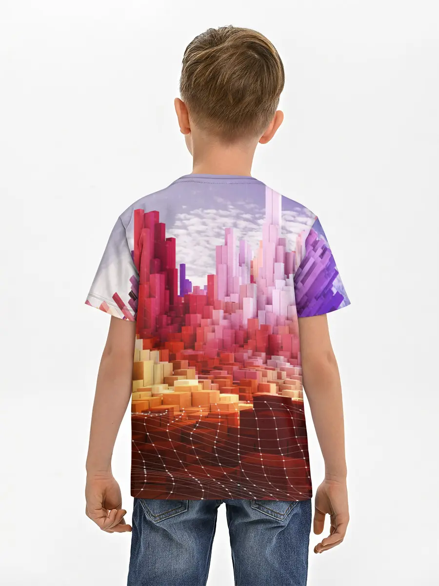 Детская базовая футболка / Симуляция города