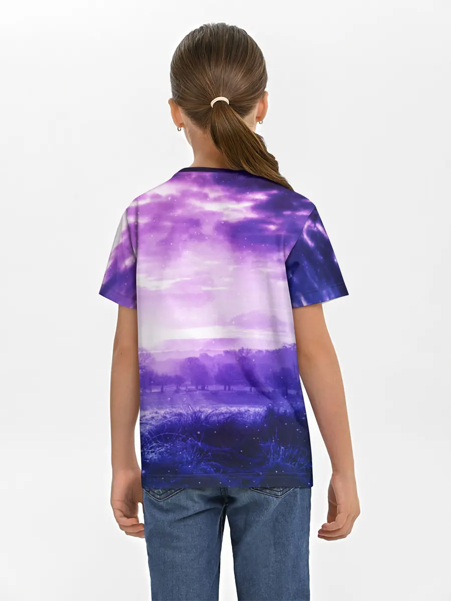 Детская базовая футболка / ФИОЛЕТОВЫЙ РАЙ
