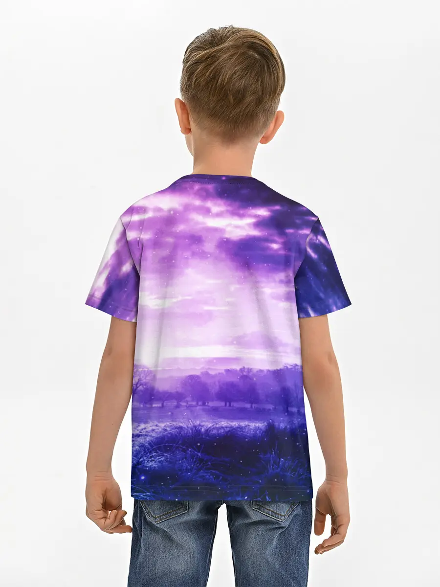 Детская базовая футболка / ФИОЛЕТОВЫЙ РАЙ