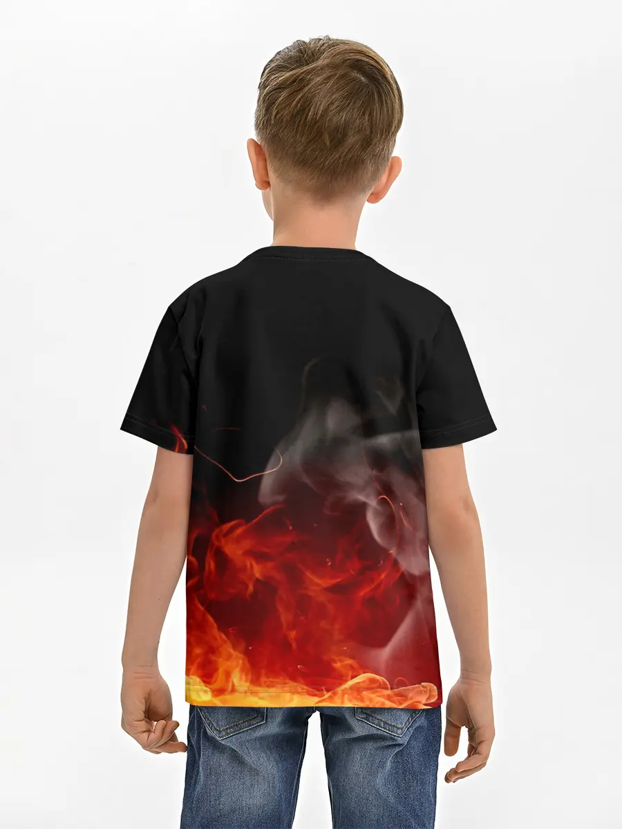 Детская базовая футболка / Юно в огне | Чёрный клевер