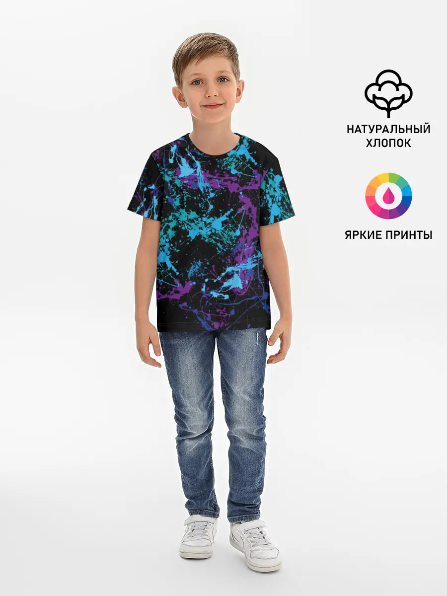 Детская базовая футболка / Брызги