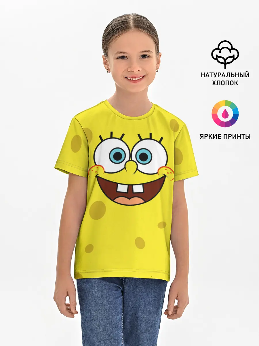 Детская базовая футболка / Губка Боб / SpongeBob