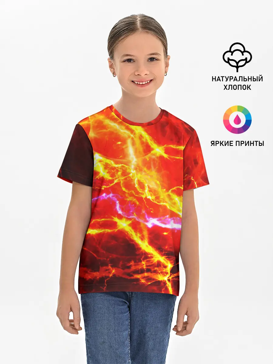 Детская базовая футболка / УДАРЫ МОЛНИИ