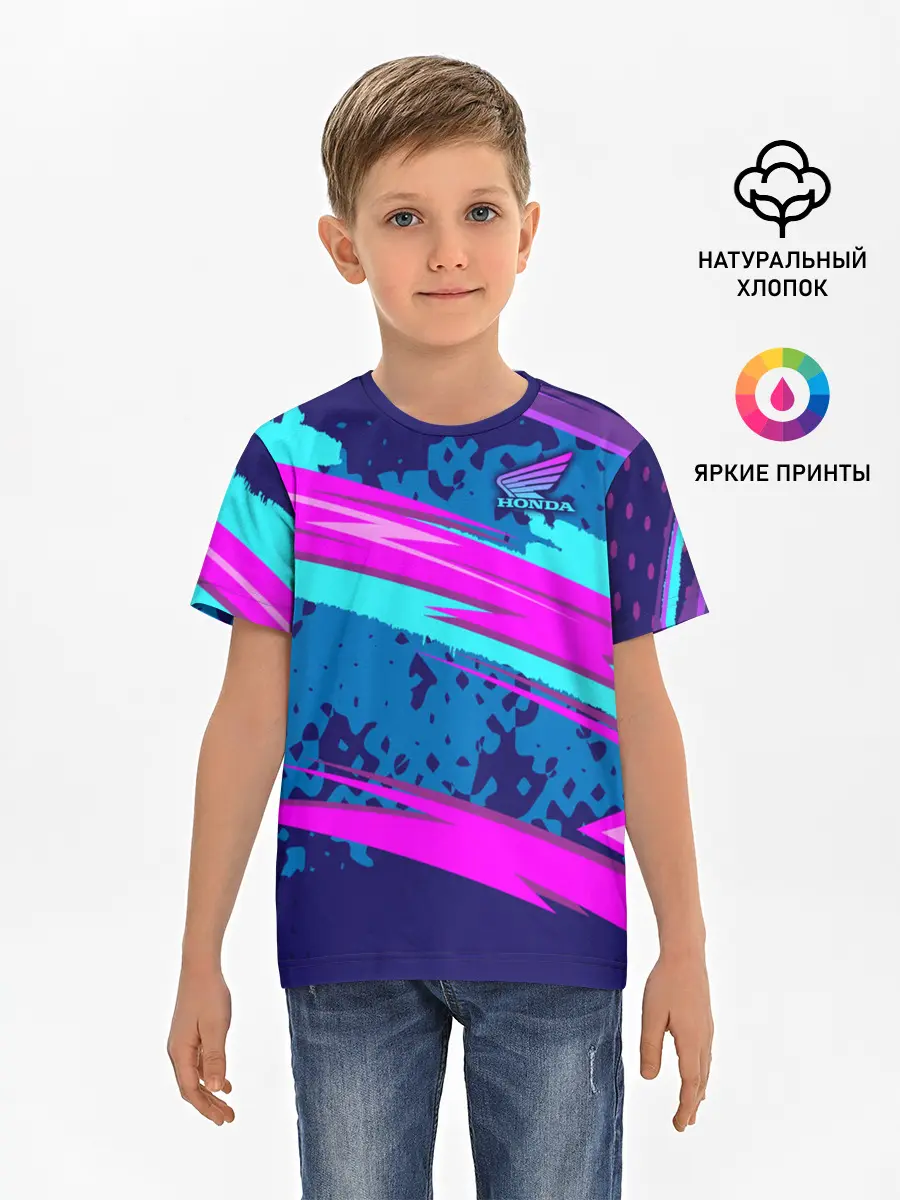 Детская базовая футболка / HONDA