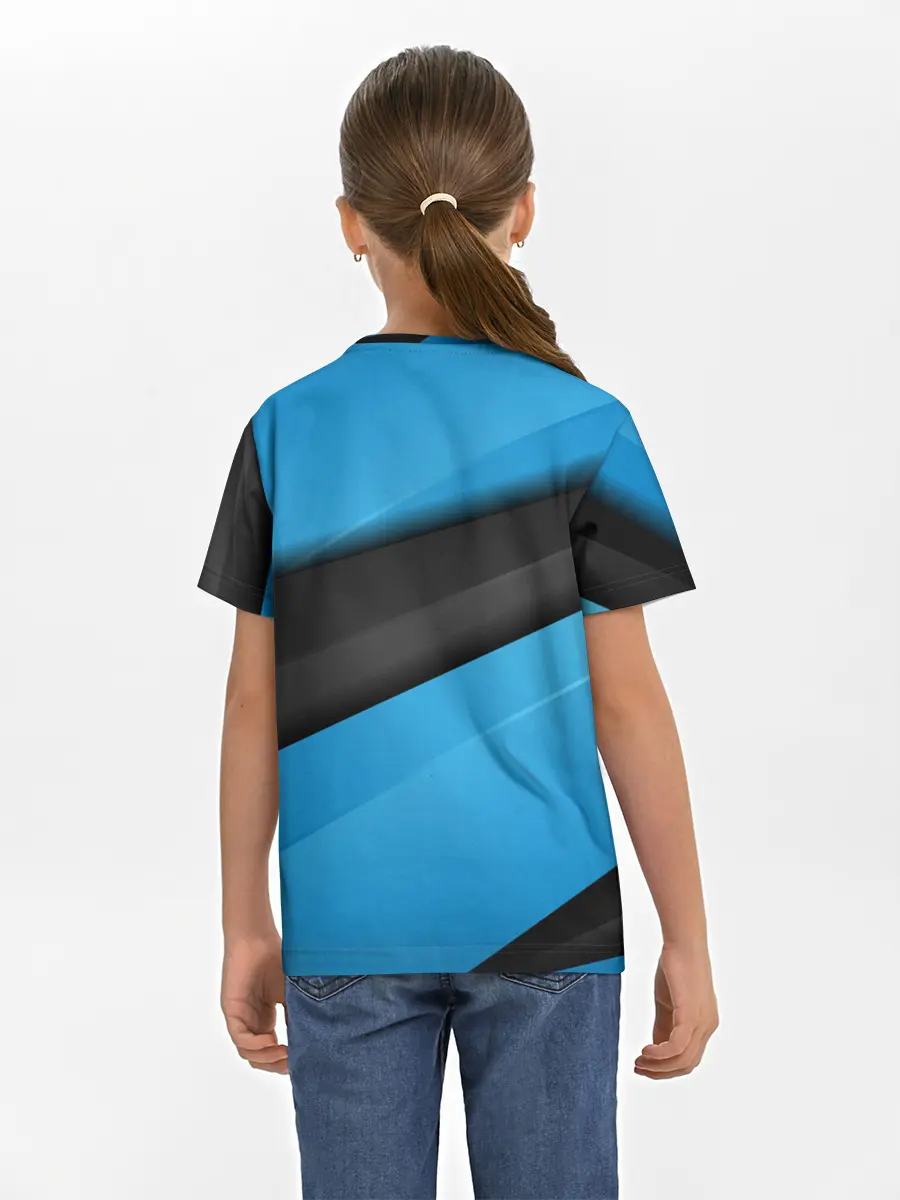 Детская базовая футболка / Blue Sport Style