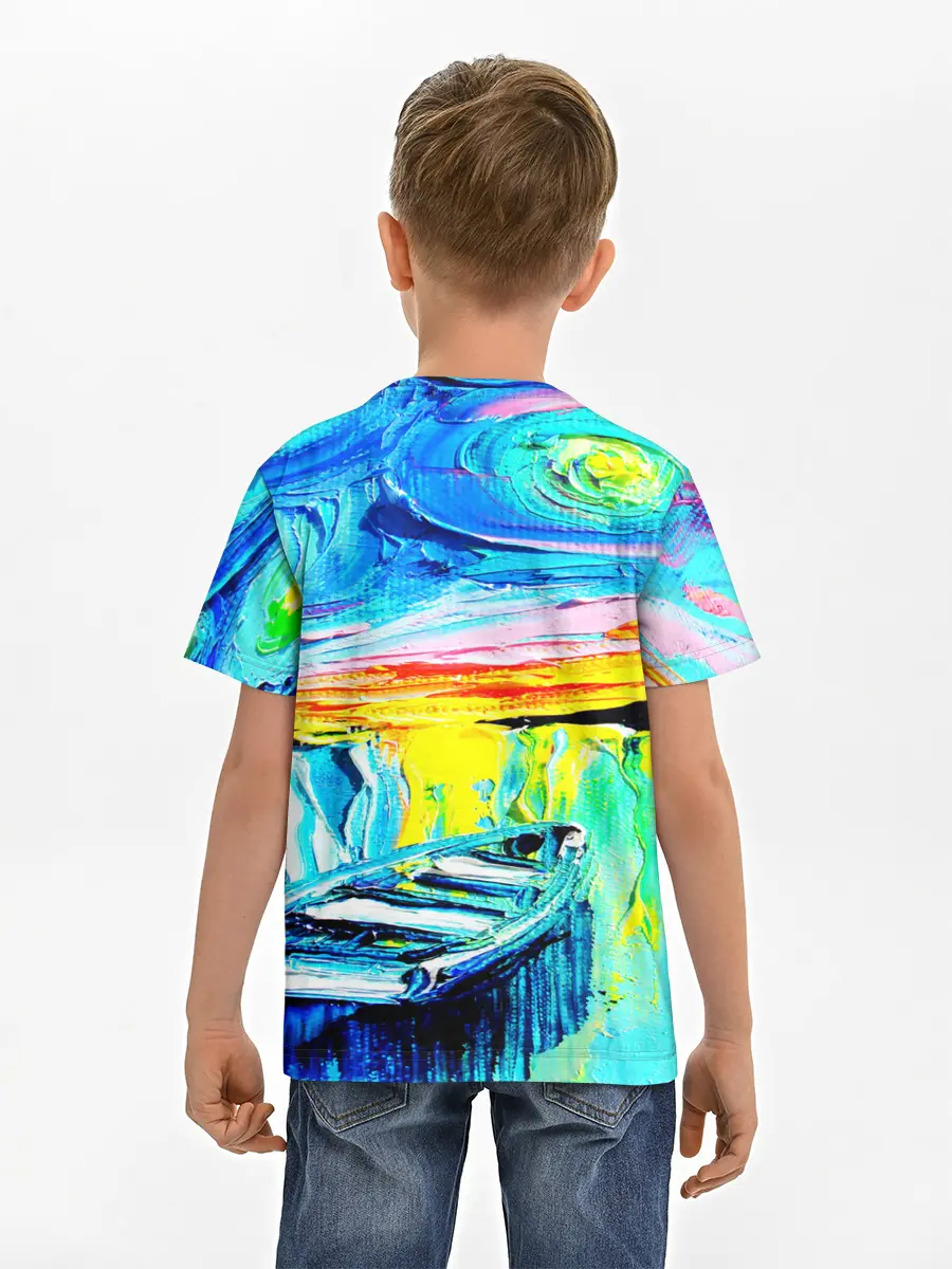 Детская базовая футболка / НОЧНОЙ ПРИЧАЛ ВАНГОГ