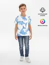 Детская базовая футболка / Косяк китов