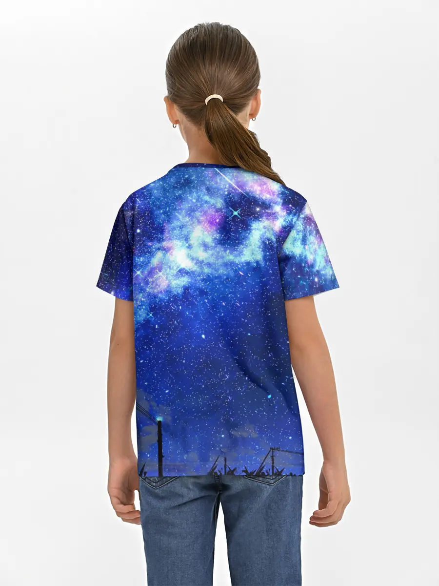 Детская базовая футболка / Ночное Небо