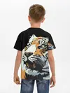 Детская базовая футболка / Тигр перед атакой