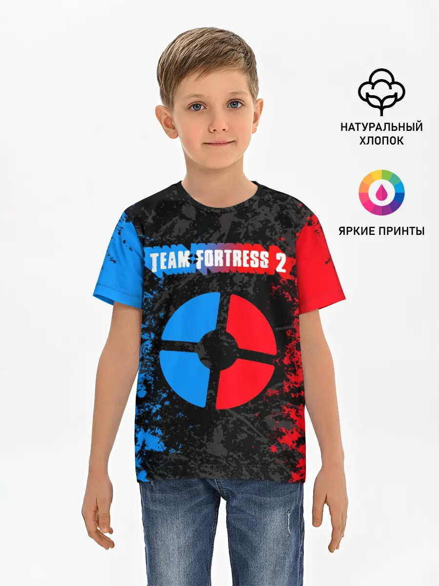 Детская базовая футболка / TEAM FORTRESS 2 RED VS BLUE
