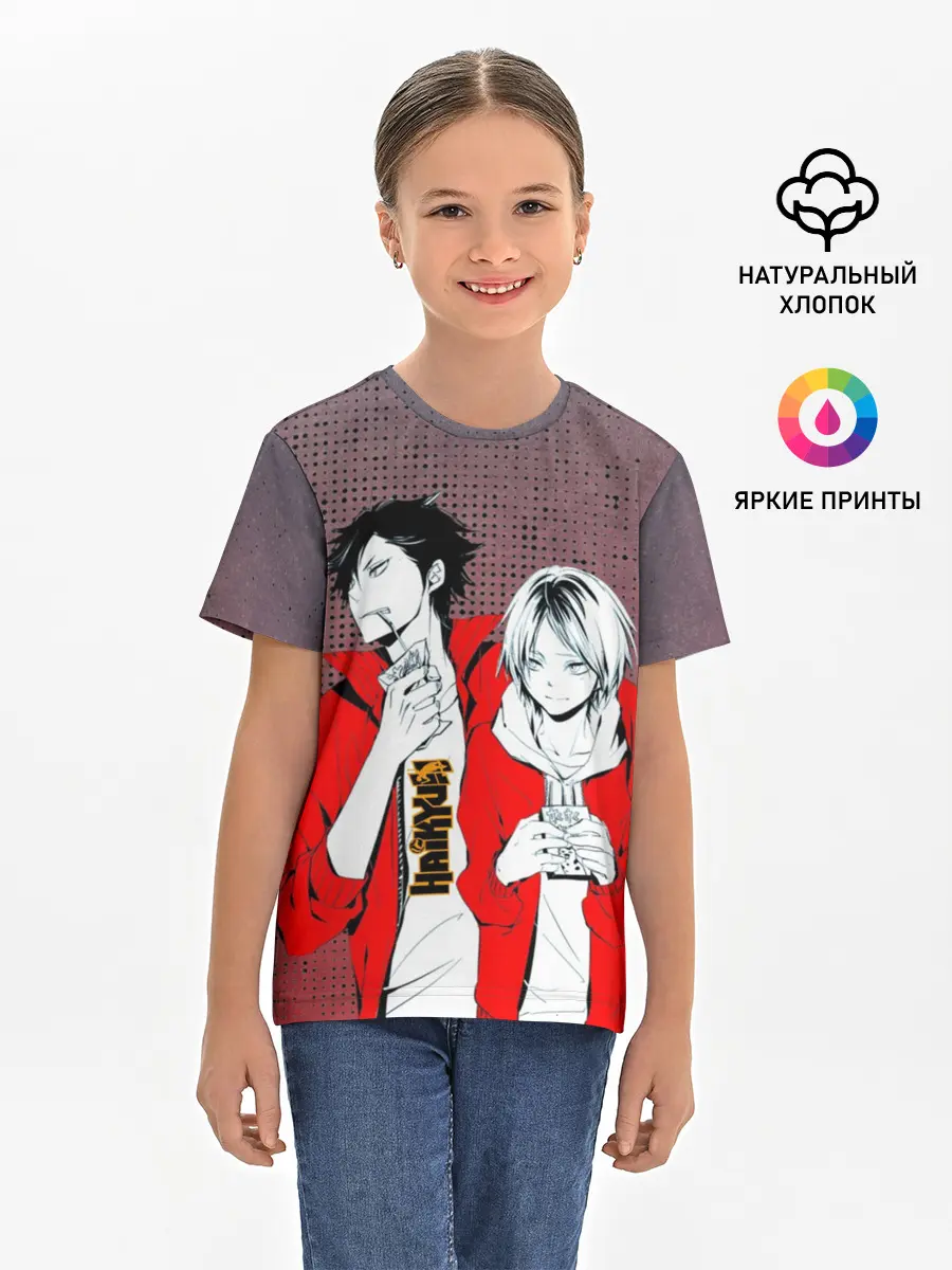 Детская базовая футболка / Haikyuu Шоё Хината