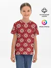 Детская базовая футболка / Снежный орнамент