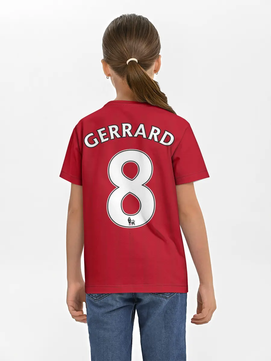 Детская базовая футболка / Джеррард Ливерпуль ретро