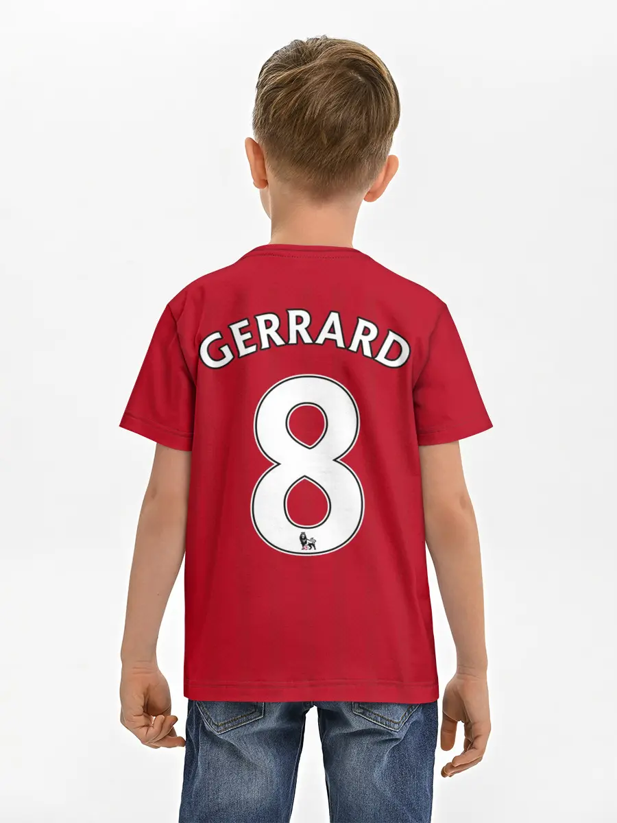 Детская базовая футболка / Джеррард Ливерпуль ретро