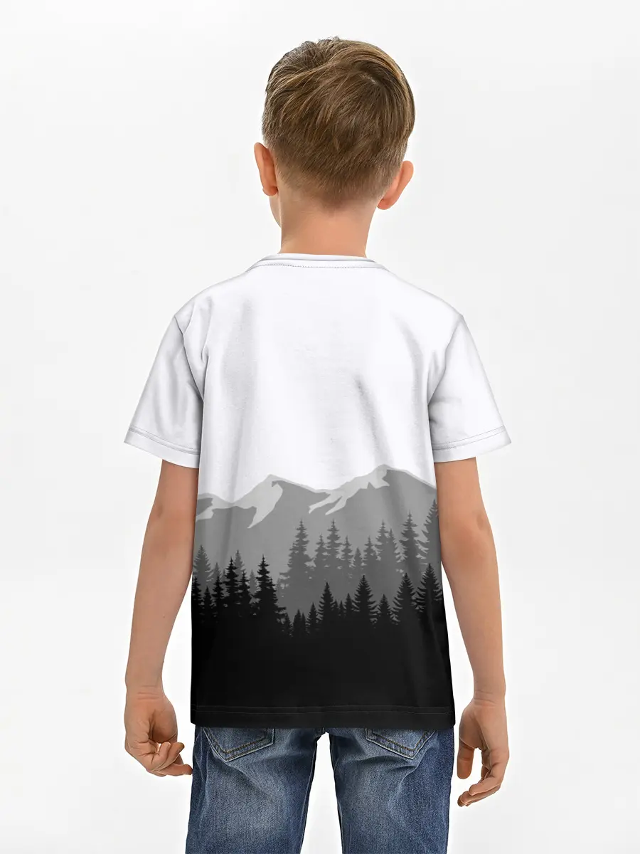 Детская базовая футболка / SIREN HEAD | DARK FOREST