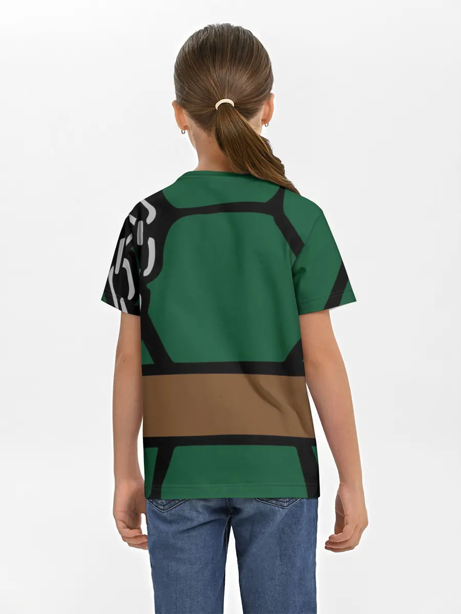 Детская базовая футболка / Микеланджело Косплей