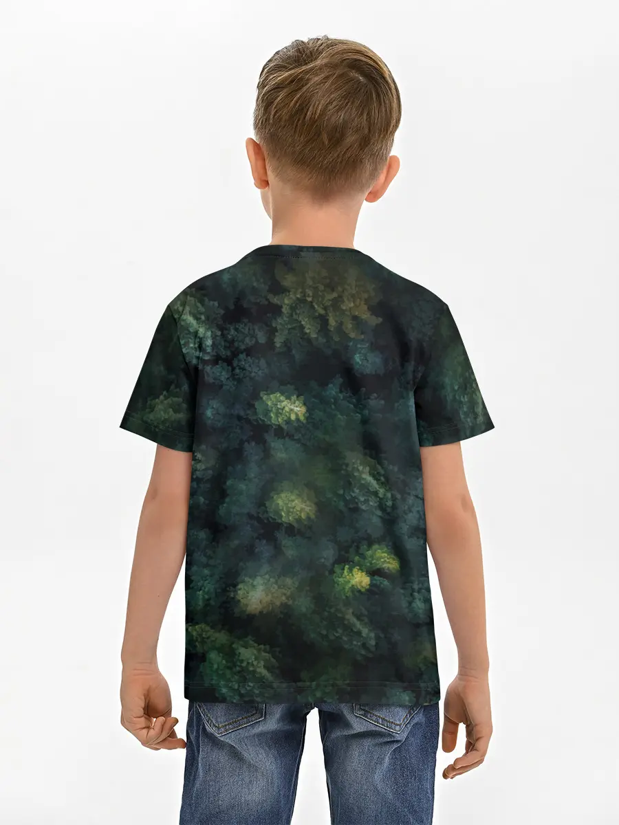 Детская базовая футболка / Лисичка в Лесу