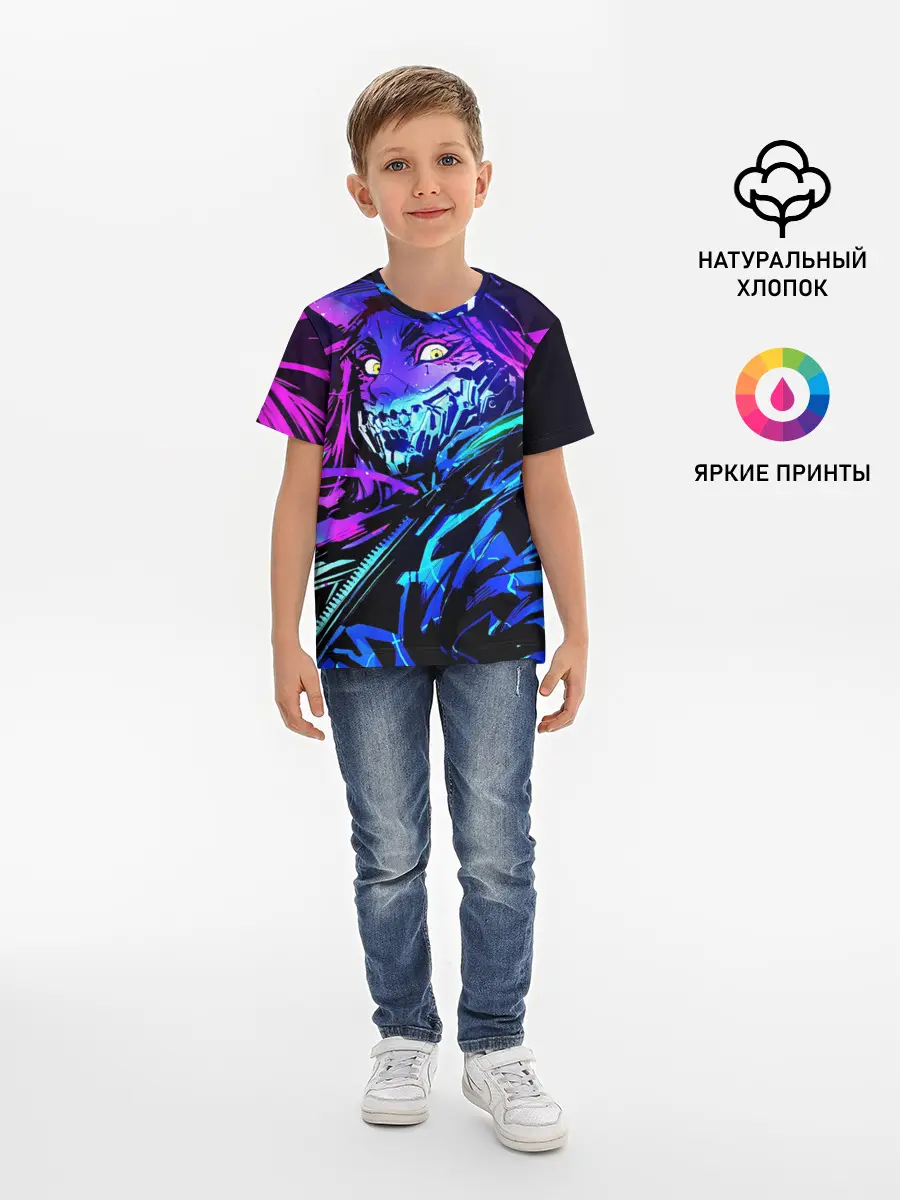 Детская базовая футболка / Акали