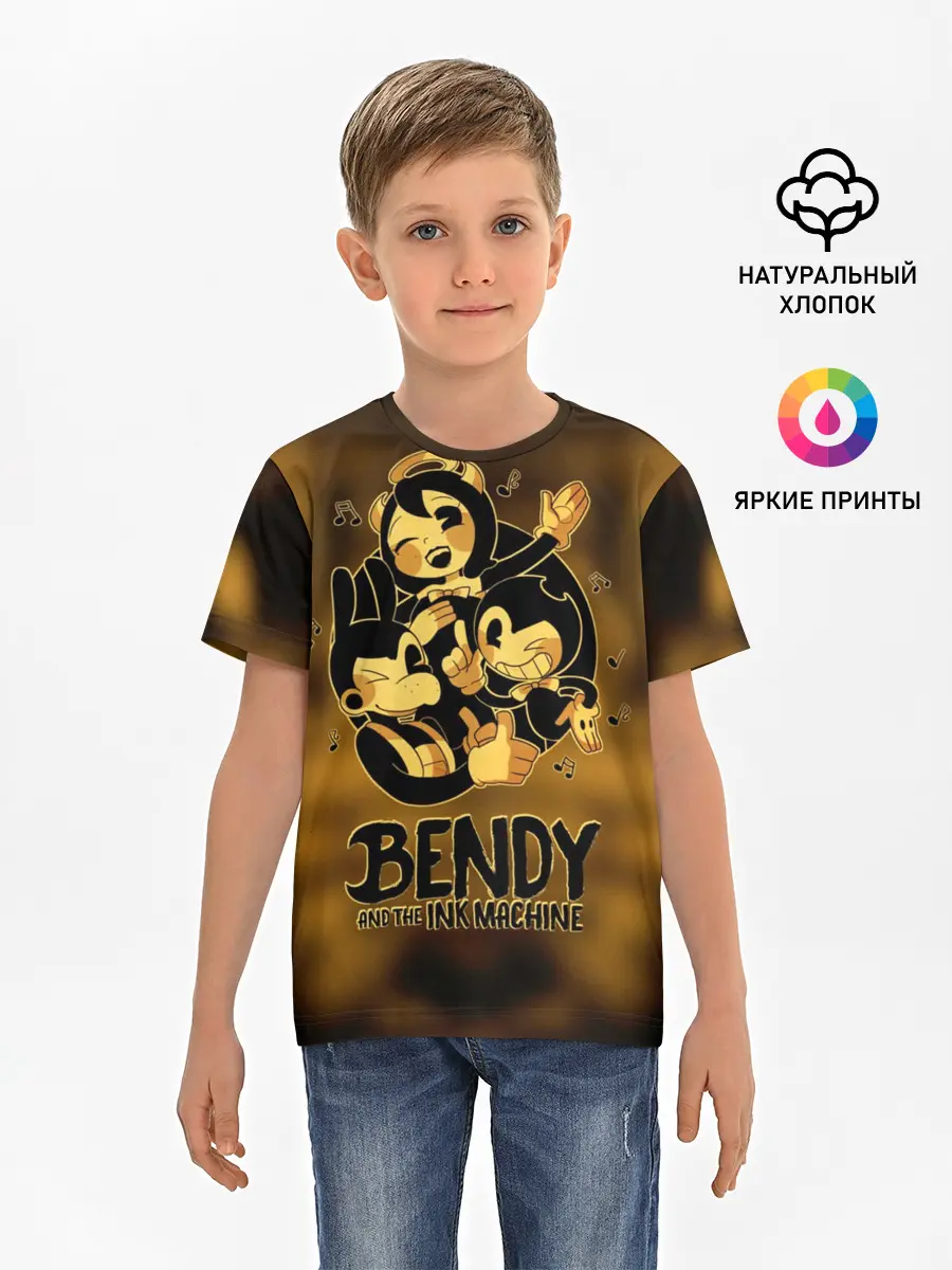 Детская базовая футболка / Bendy and the ink machine