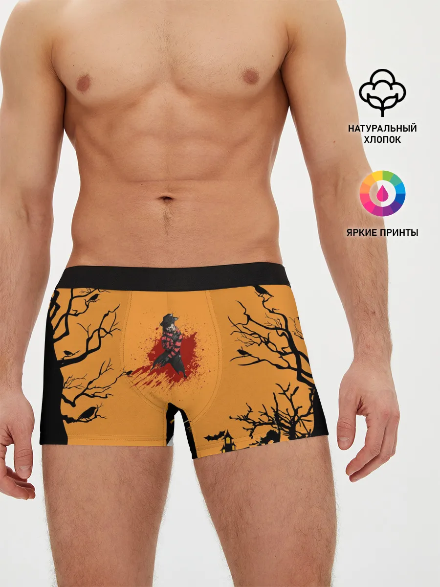 Мужские трусы боксеры / Halloween Freddy Blood