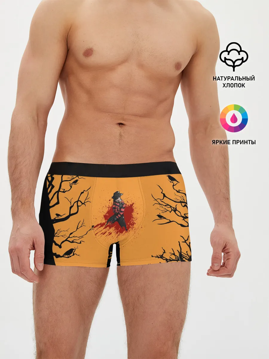 Мужские трусы боксеры / Halloween Freddy Blood