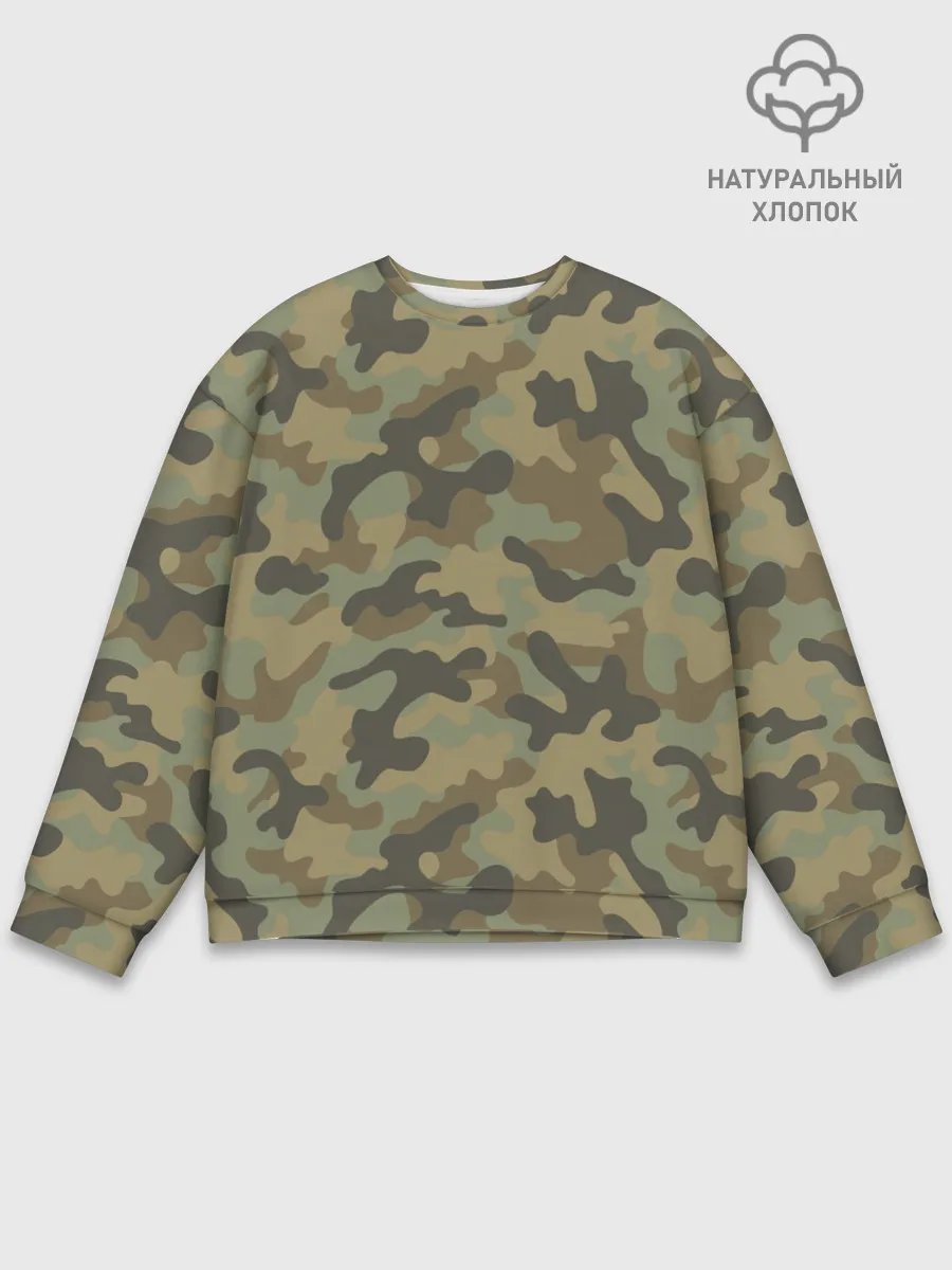 Мужской свитшот базовый / Хаки