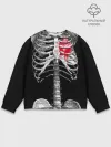 Мужской свитшот базовый / Скелет с сердцем