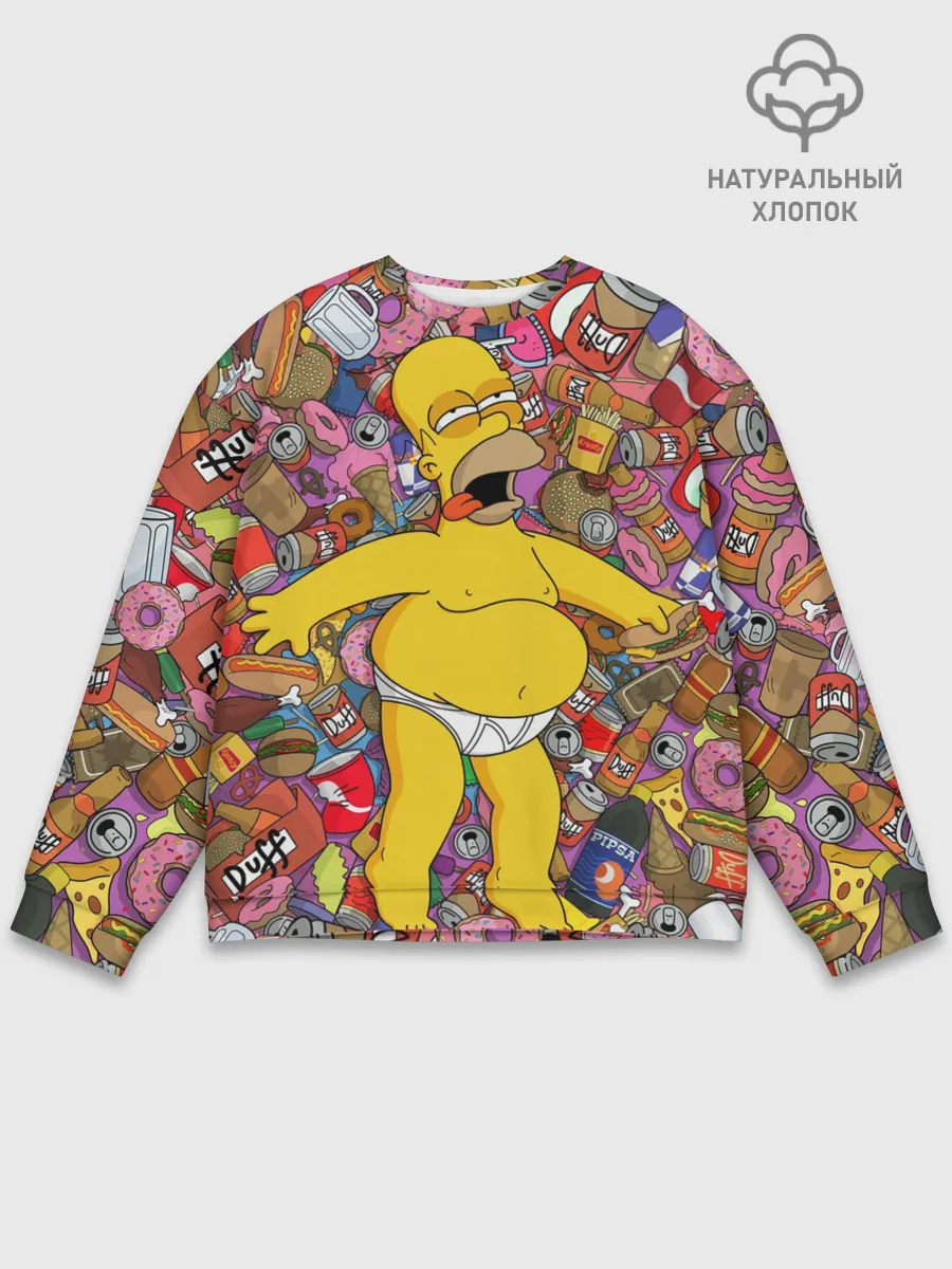 Мужской свитшот базовый / Гомер