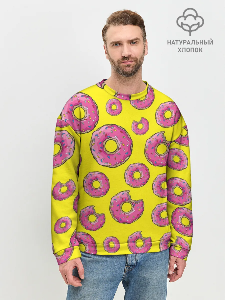 Мужской свитшот базовый / Пончики