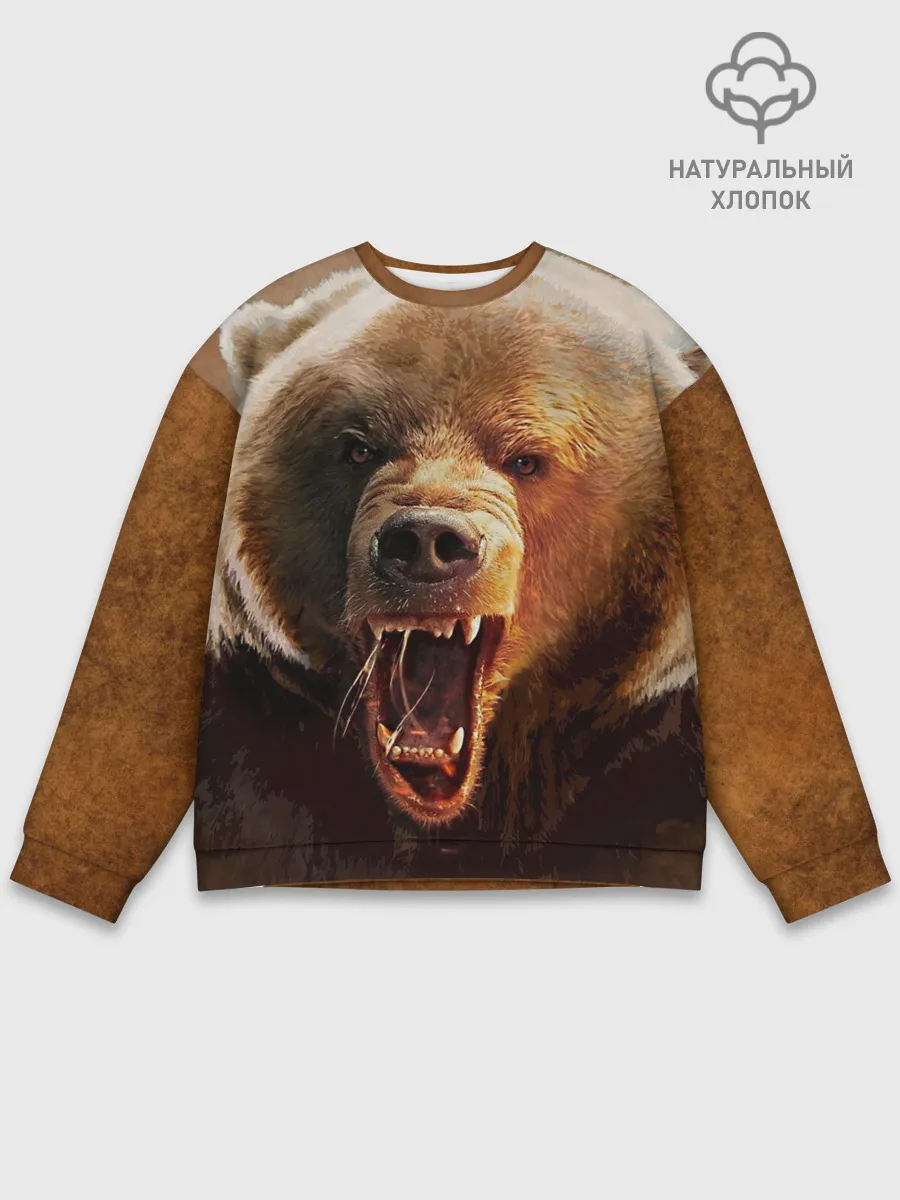 Мужской свитшот базовый / Медведь