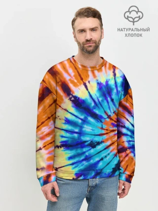 Мужской свитшот базовый / Tie dye