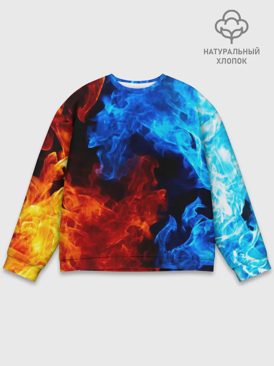Мужской свитшот базовый / Битва огней