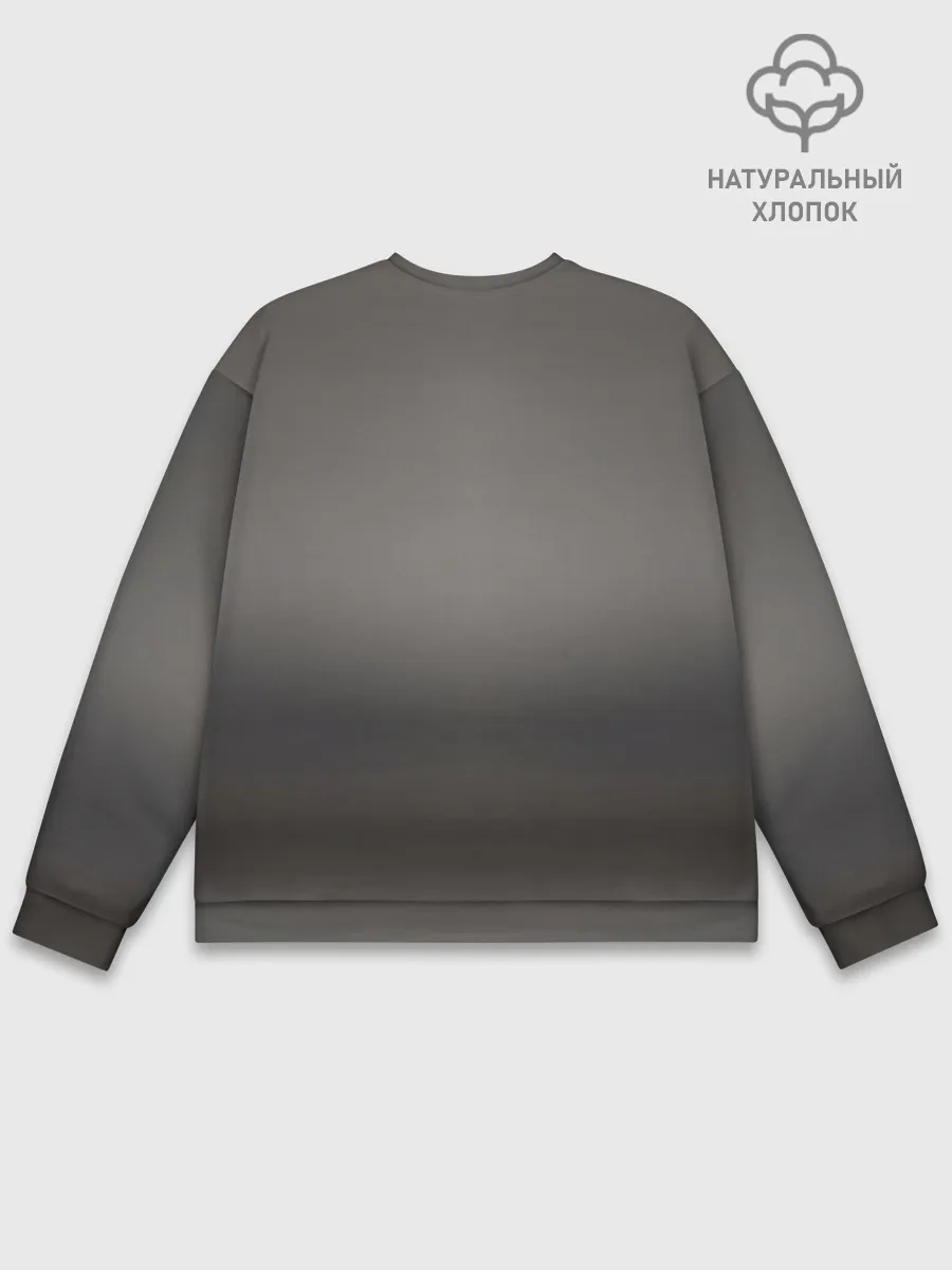 Мужской свитшот базовый / Мопс в кепке