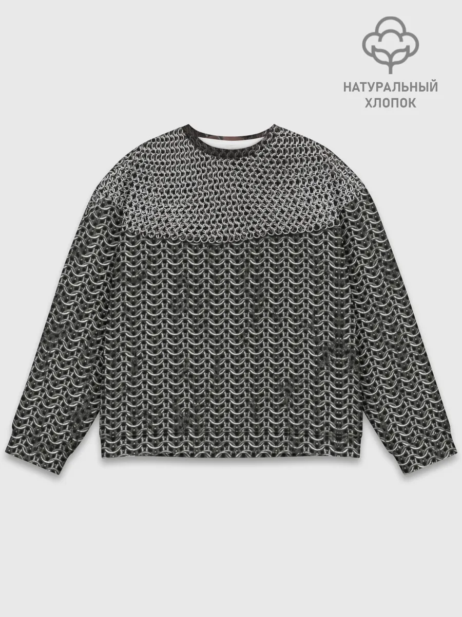 Мужской свитшот базовый / Кольчуга с горловиной