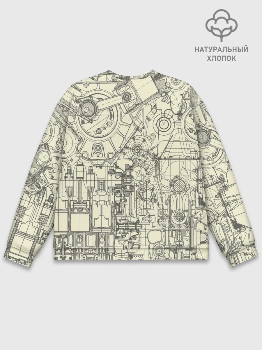 Мужской свитшот базовый / Лучший инженер