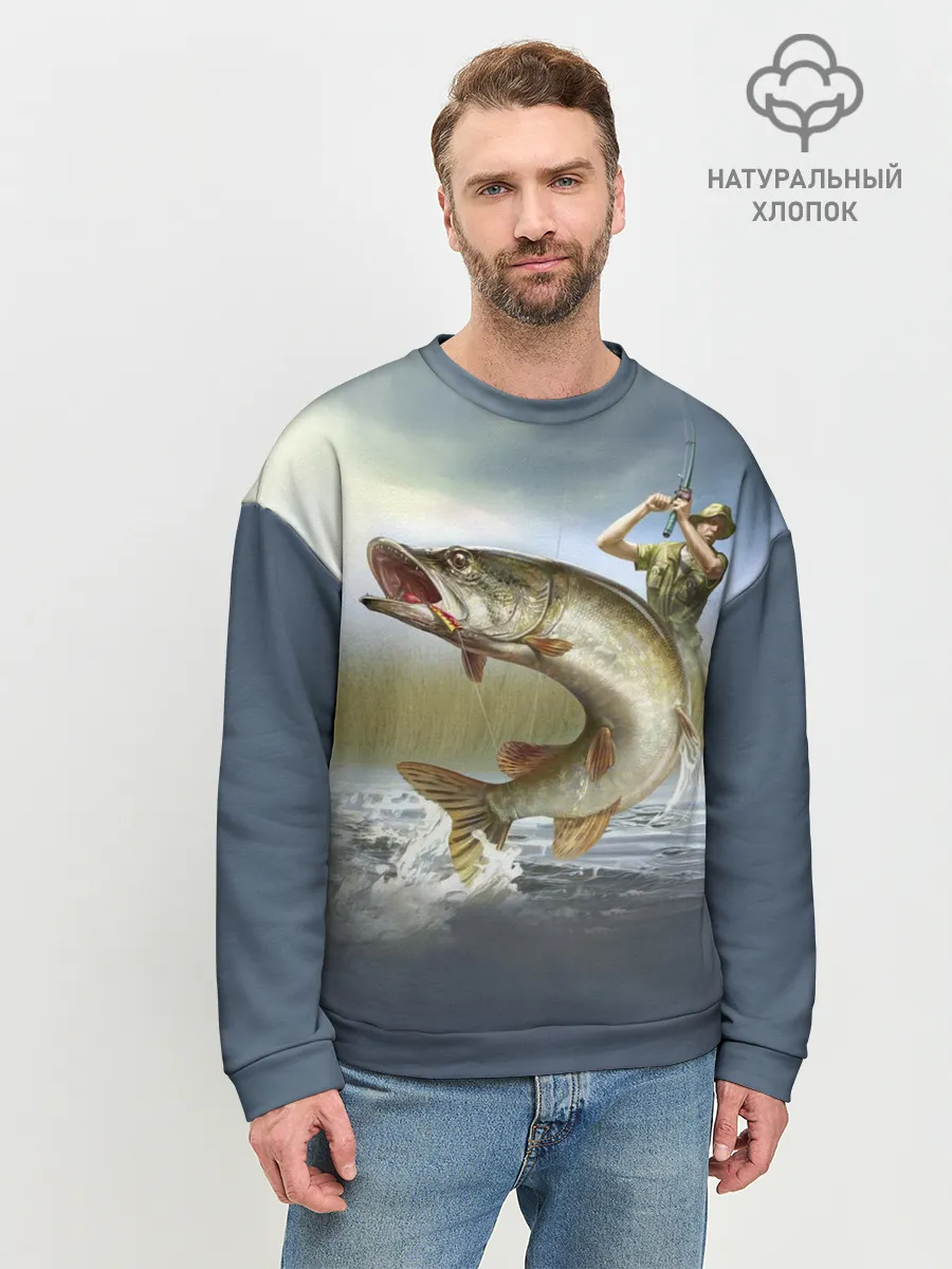 Мужской свитшот базовый / Щука