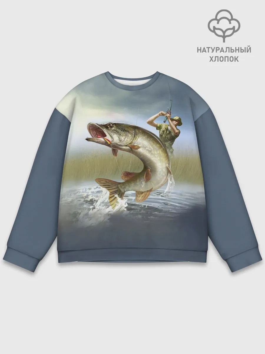 Мужской свитшот базовый / Щука