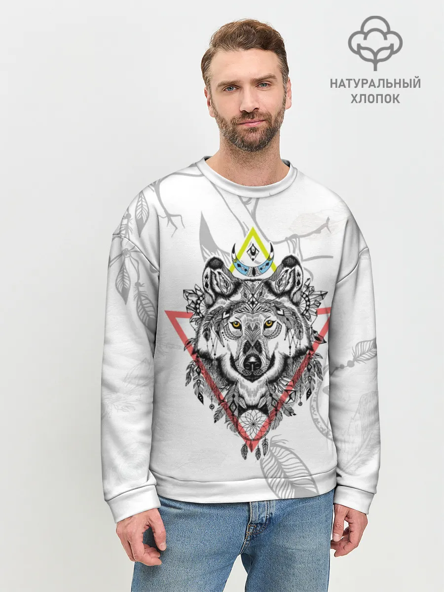 Мужской свитшот базовый / Волк