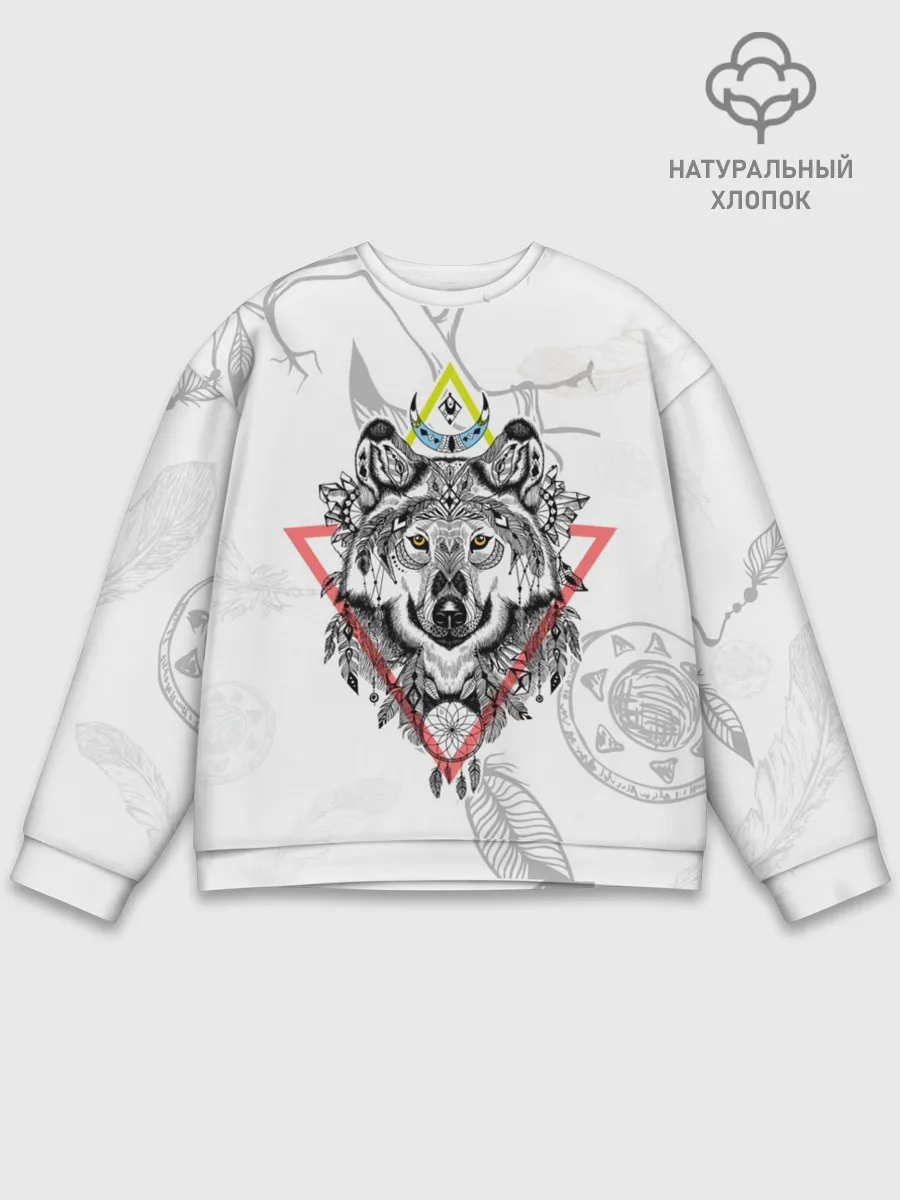 Мужской свитшот базовый / Волк