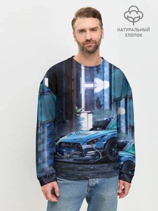 Мужской свитшот базовый / Nissan GTR R35
