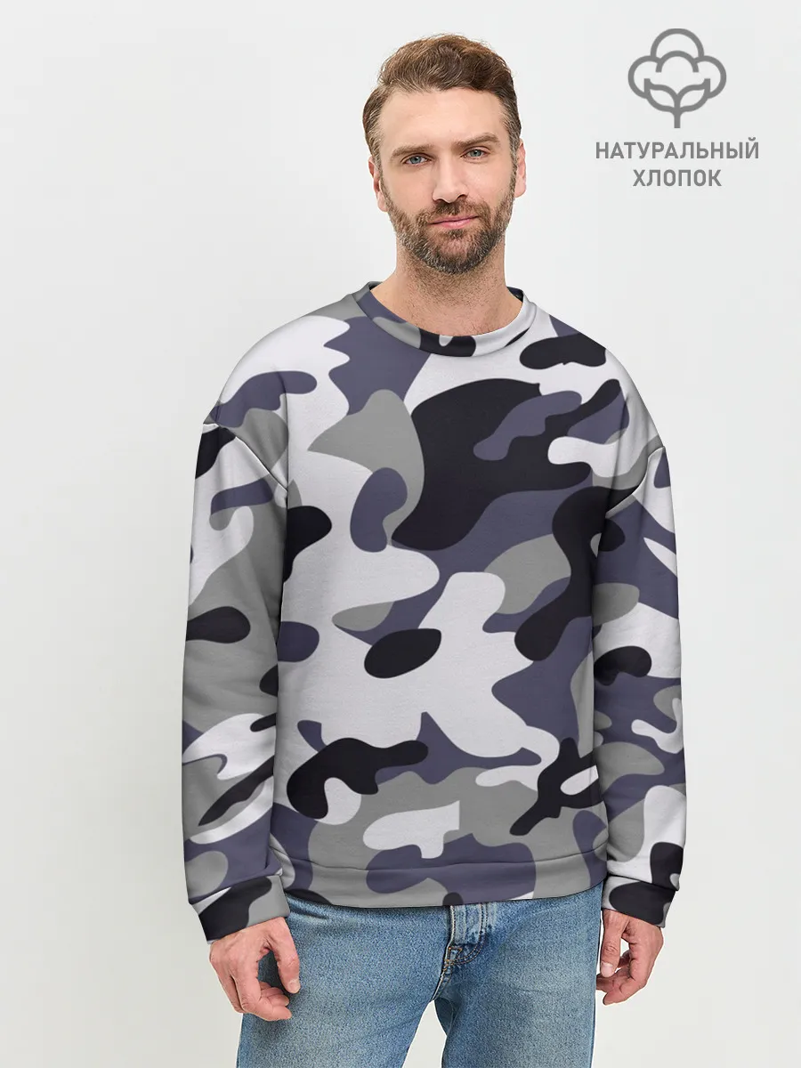 Мужской свитшот базовый / Городской камуфляж