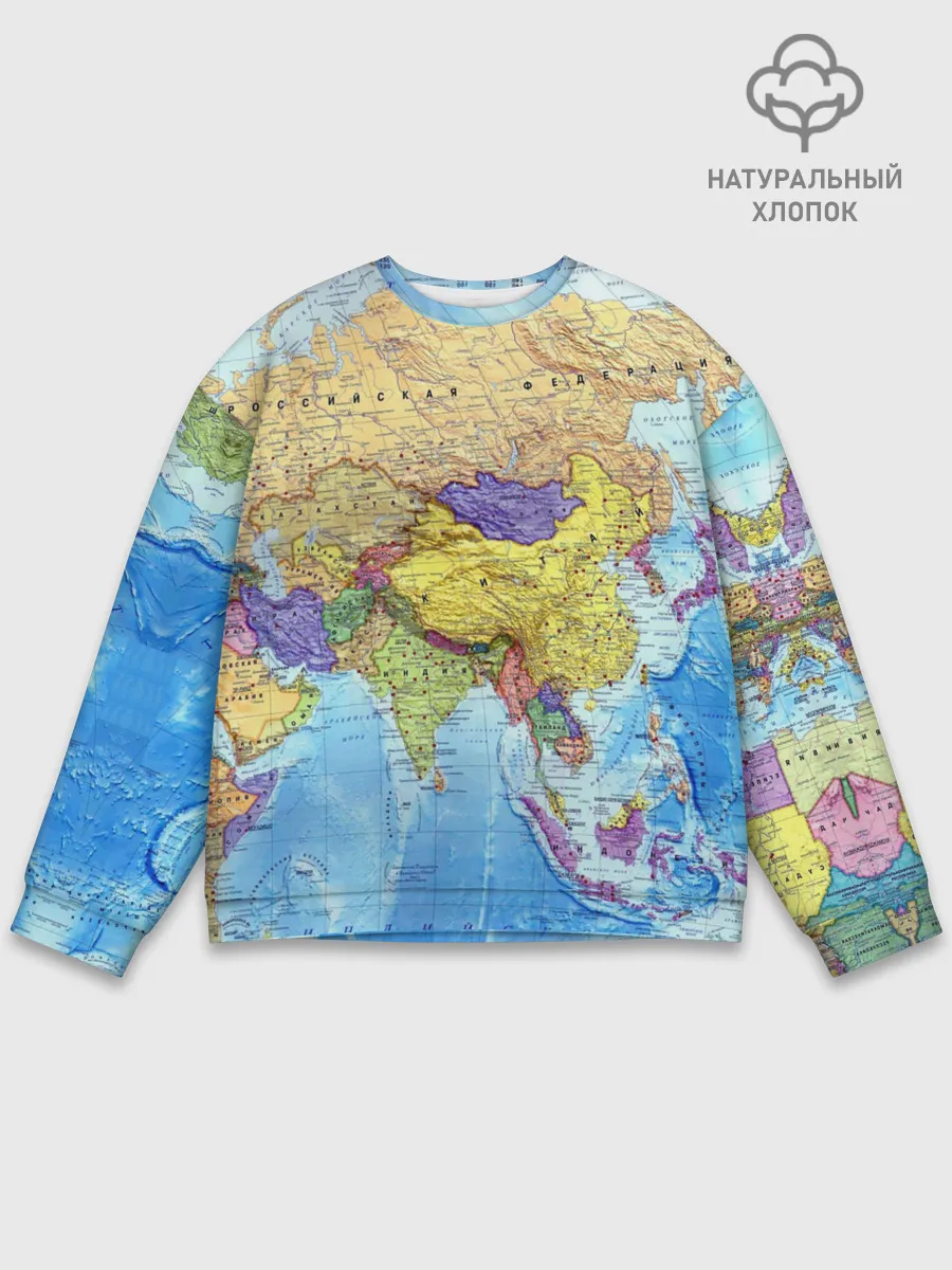 Мужской свитшот базовый / Карта 10
