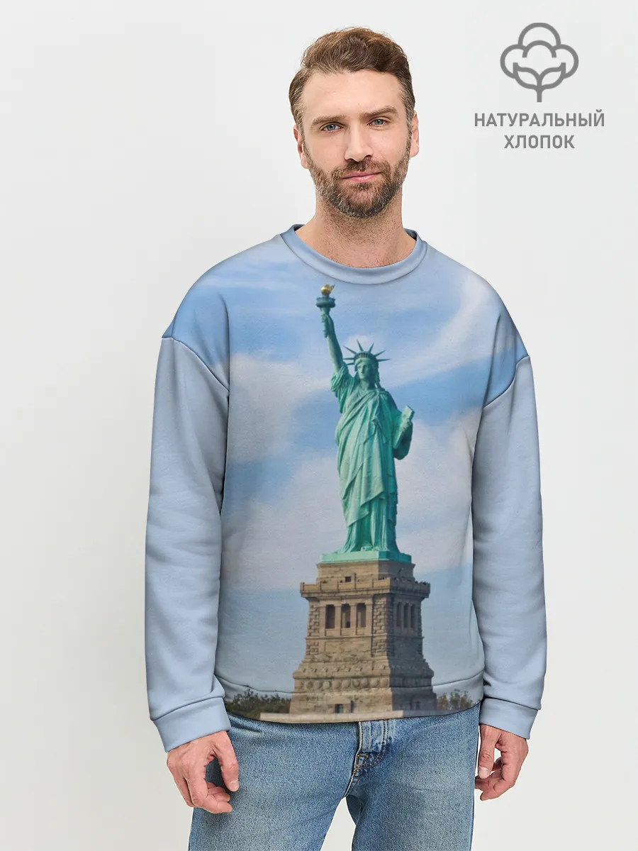 Мужской свитшот базовый / Статуя свободы