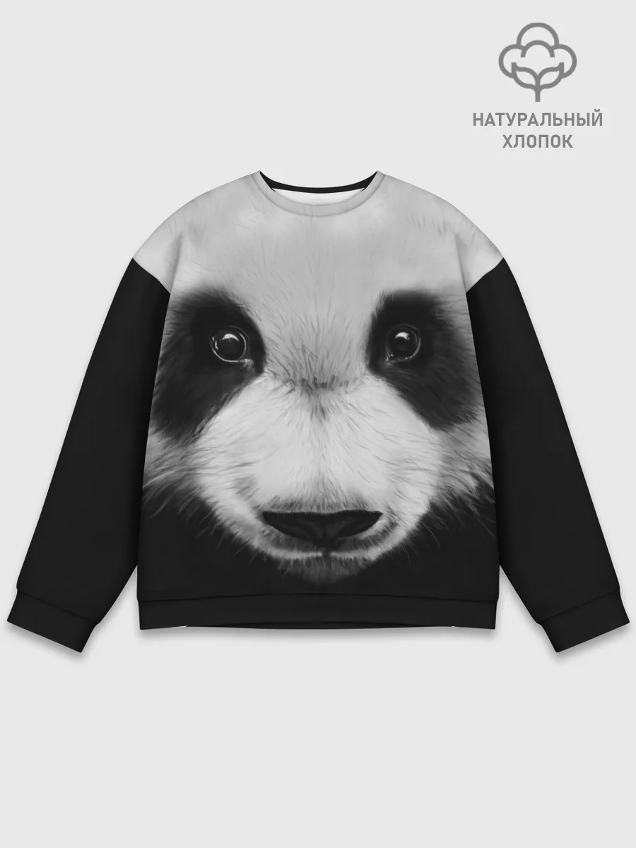 Мужской свитшот базовый / Морда панды