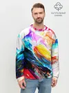 Мужской свитшот базовый / Абстракция красок