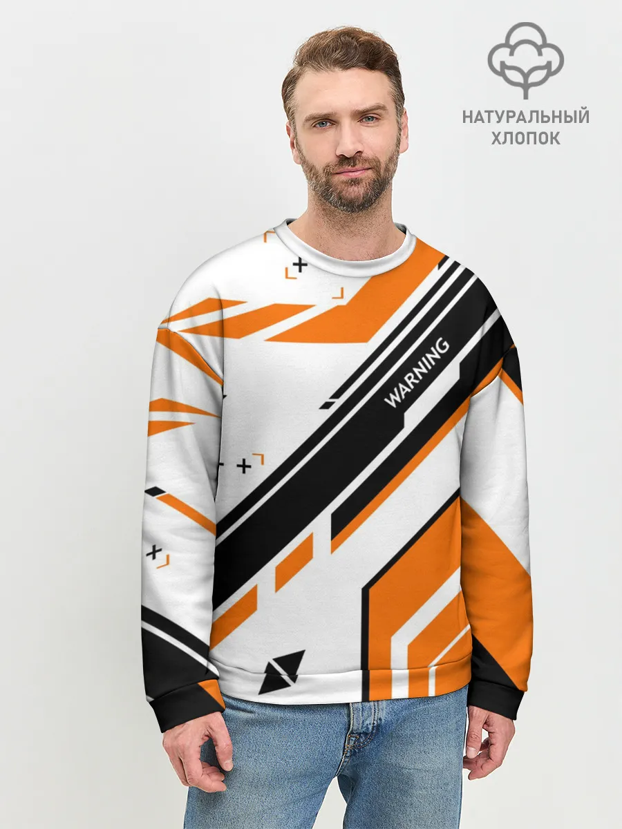 Мужской свитшот базовый / cs:go - Asiimov P90 Style