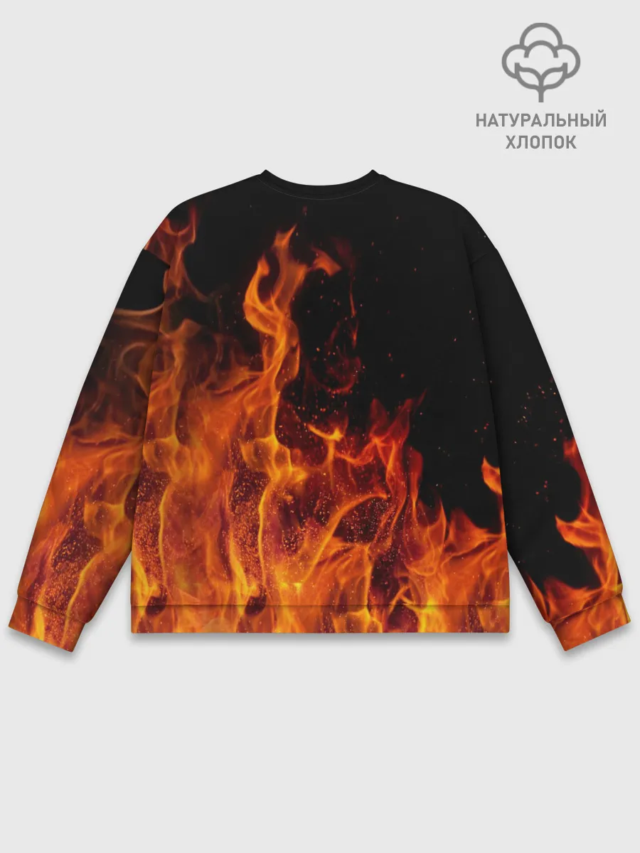 Мужской свитшот базовый / Огонь